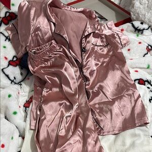 Silky Pink Pajama Set